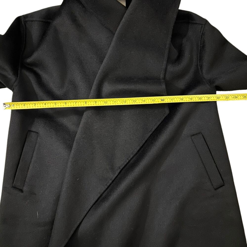 NAP Black Wool Coat Size Small - Picture 5 of 8